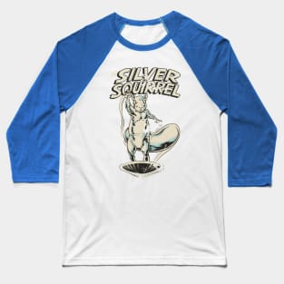 Silver Squirrel - retro Baseball T-Shirt